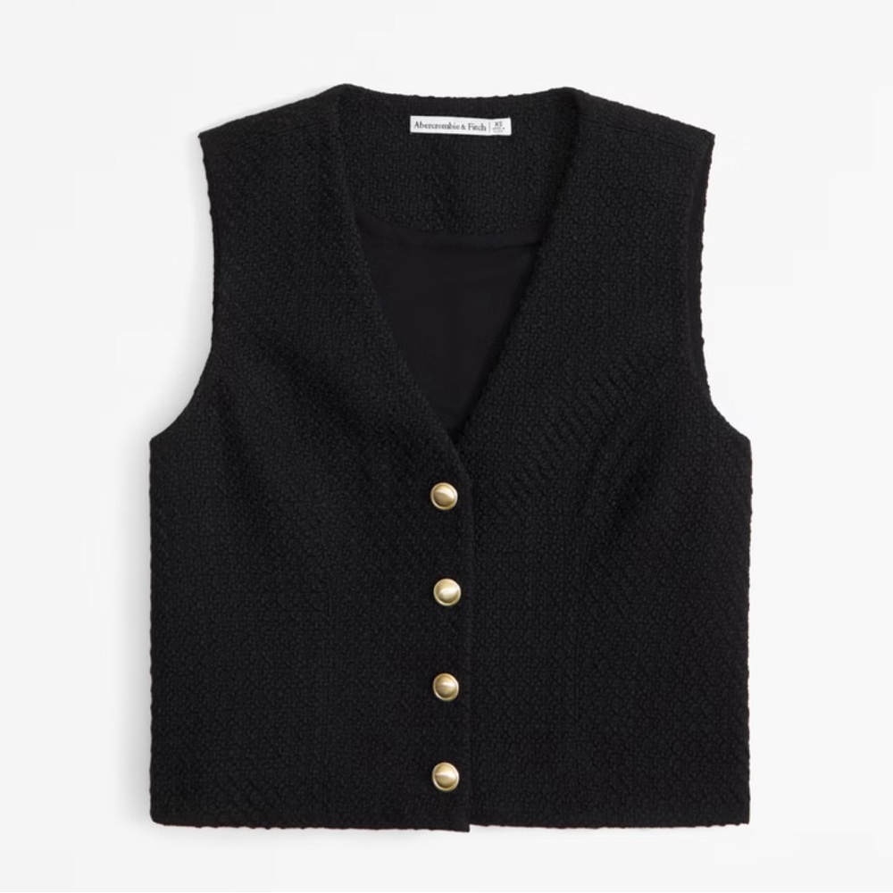 Tweed Vest Set Top